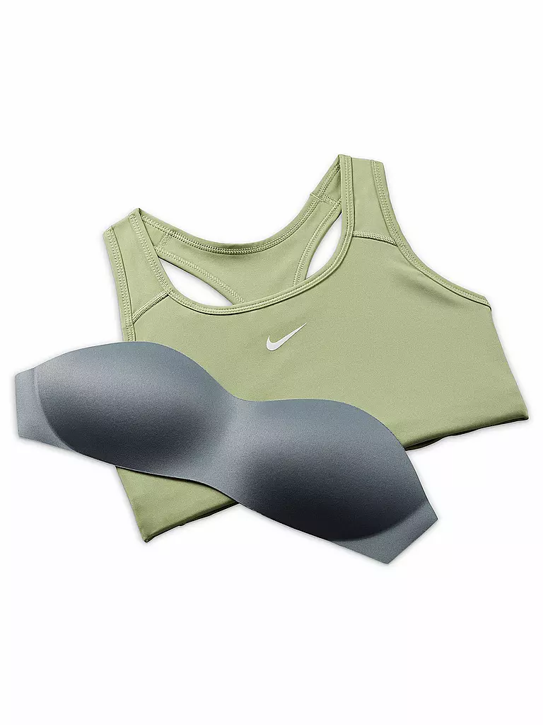 NIKE | Damen Sport-BH  Dri-FIT Swoosh Medium Support | olive