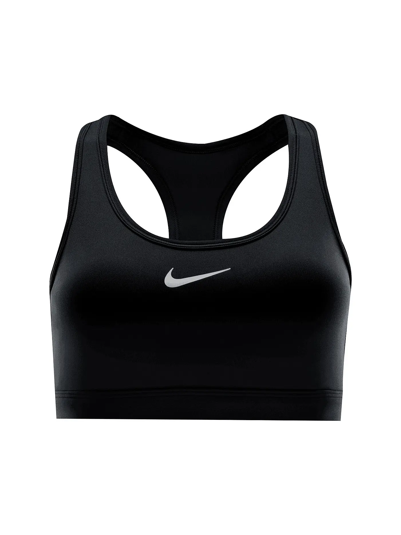 NIKE | Damen Sport-BH Swoosh Medium Support  | schwarz