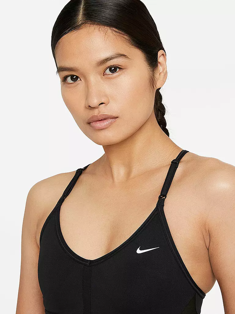 NIKE | Damen Sport-BH Swoosh Medium Support | schwarz