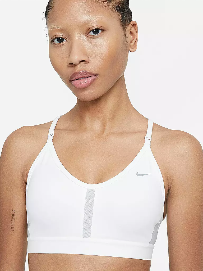 NIKE | Damen Sport-BH Swoosh Medium Support | weiss