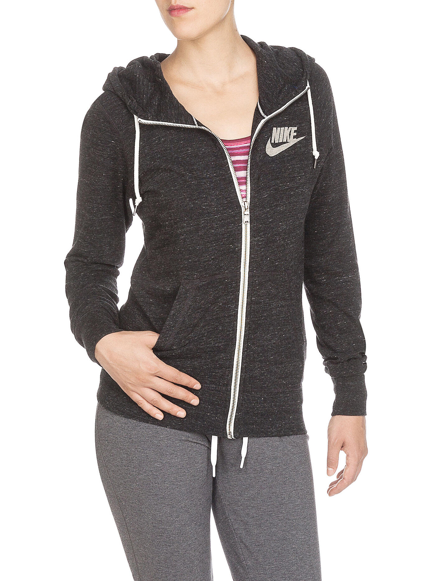 NIKE | Damen Sweatjacke | schwarz