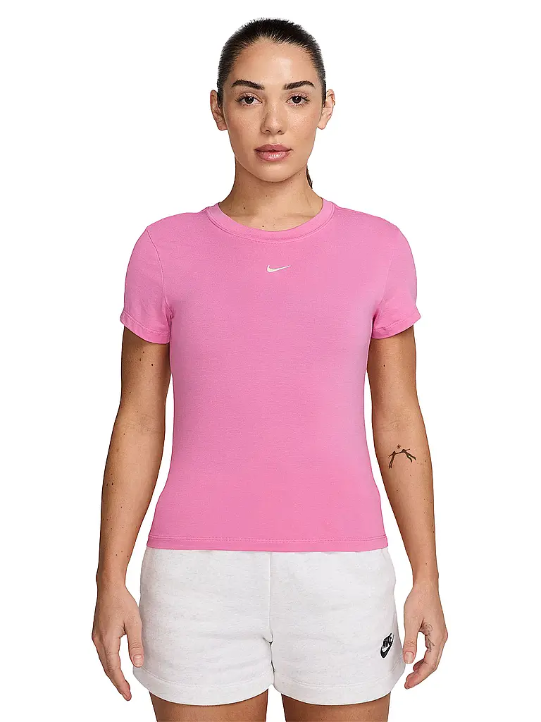 NIKE | Damen T-Shirt Sportswear Chill Knit | Beere