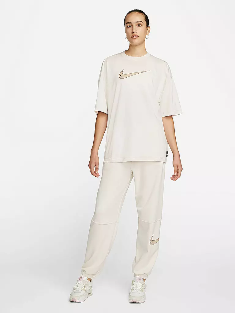 NIKE | Damen T-Shirt Sportswear Swoosh | beige