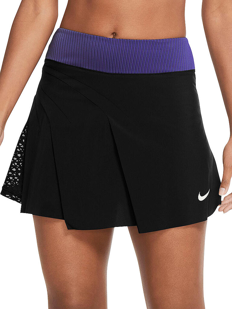 NIKE | Damen Tennisrock NikeCourt Dri-FIT ADV Slam French Open | schwarz