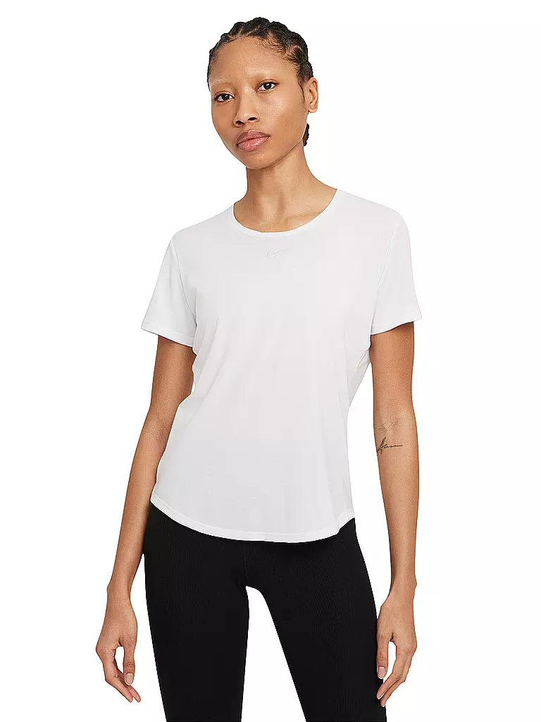 NIKE | Damen Tennisshirt Dri-FIT UV One Luxe | weiss