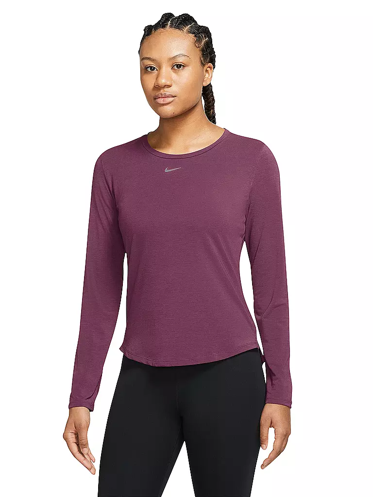 NIKE | Damen Tennisshirt Dri-FIT UV One Luxe | dunkelrot