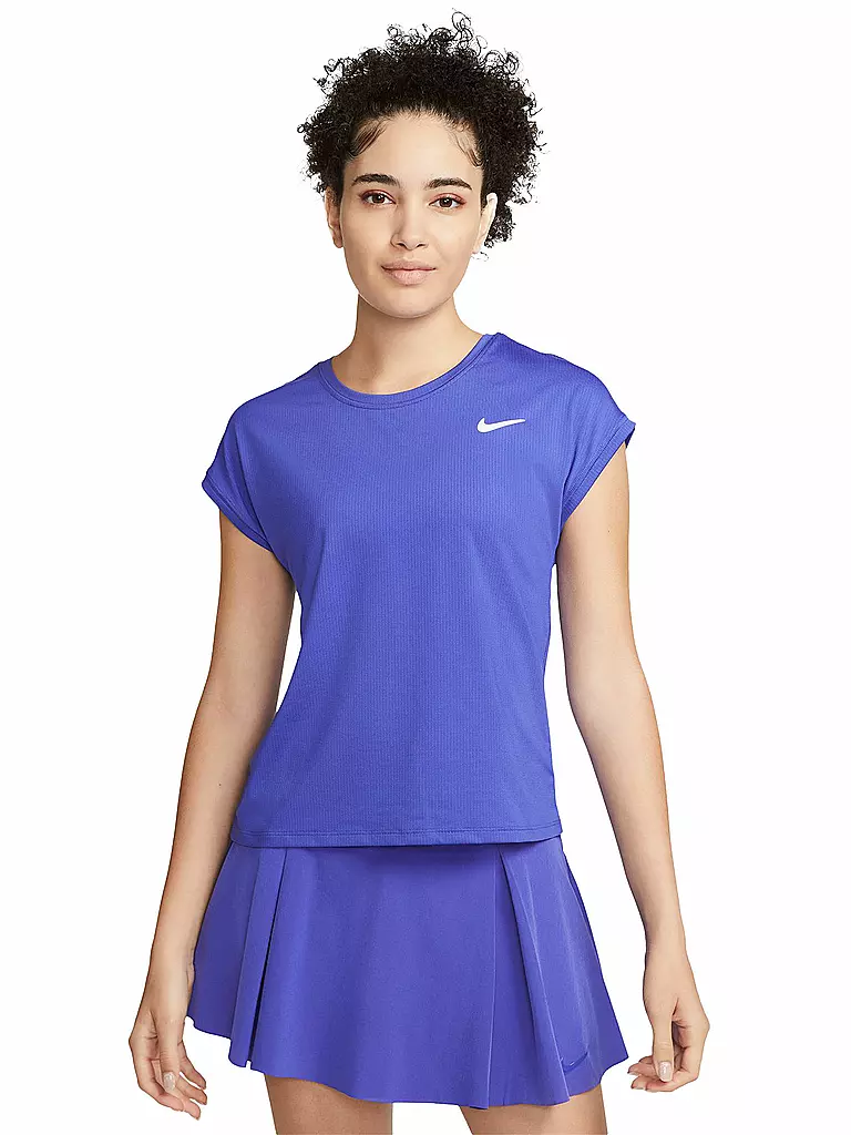 NIKE | Damen Tennisshirt NikeCourt Dri-FIT Victory | blau