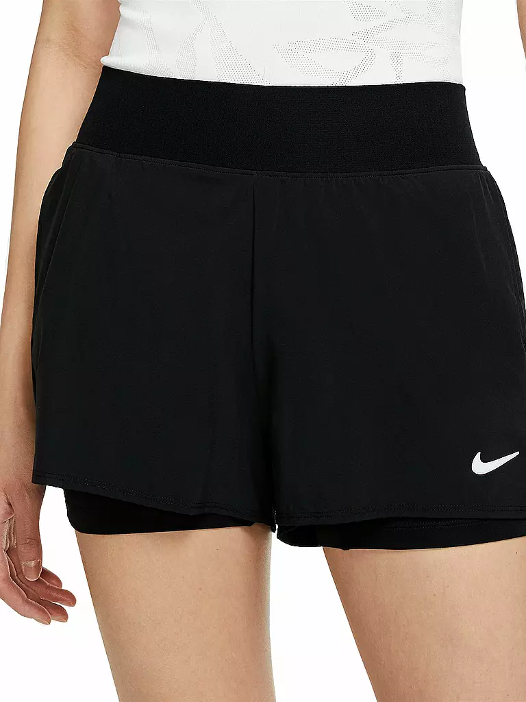 NIKE Damen Tennisshort NikeCourt Victory schwarz