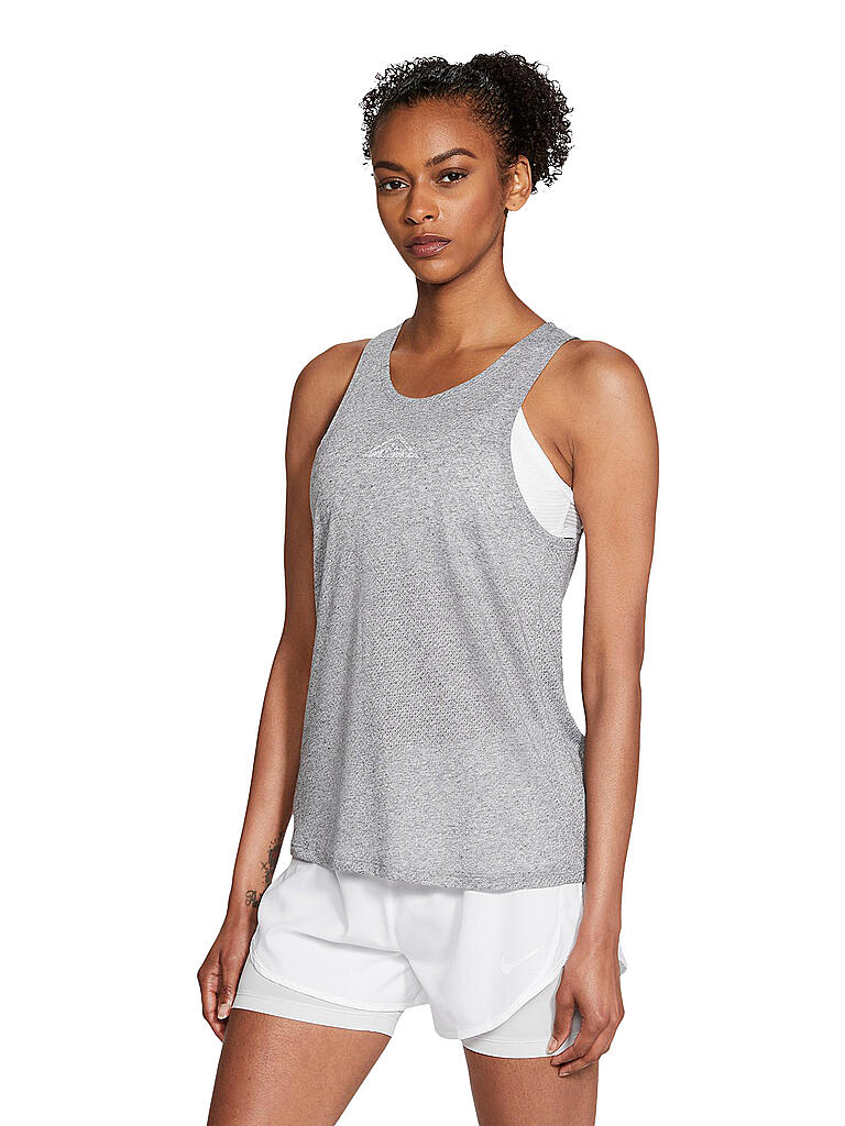 NIKE | Damen Trail Lauftank City Sleek | grau