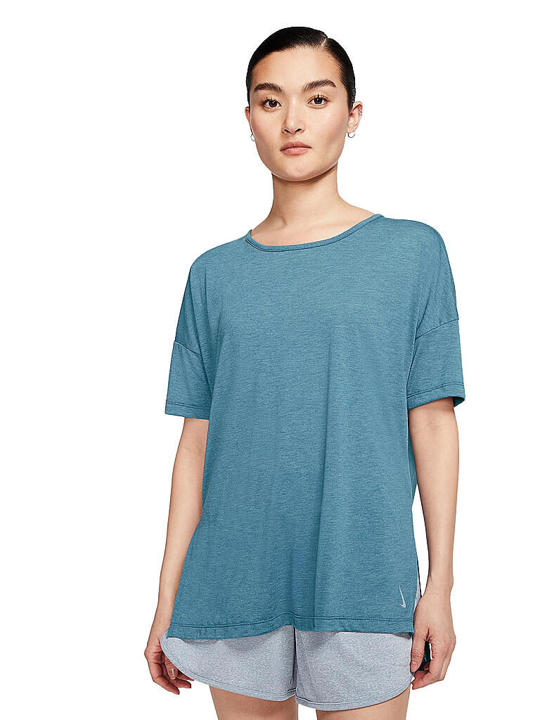 NIKE | Damen Yoga-Shirt | blau