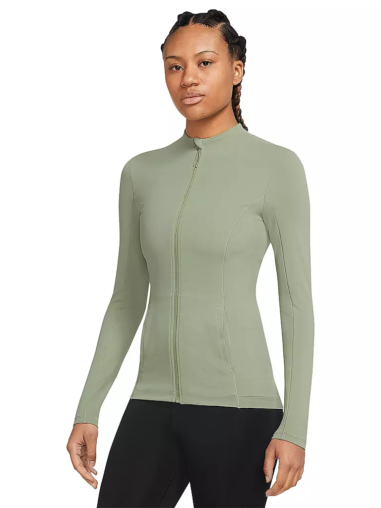 NIKE | Damen Yogajacke Dri-FIT Luxe | olive