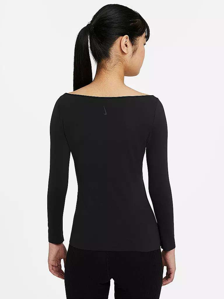 NIKE | Damen Yogashirt Luxe | schwarz