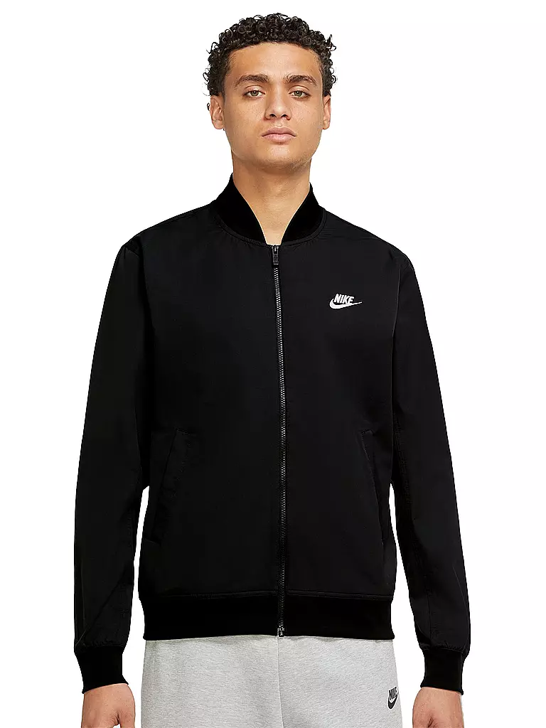 NIKE | Herren Bomberjacke Nike Sportswear Sport Essentials | schwarz