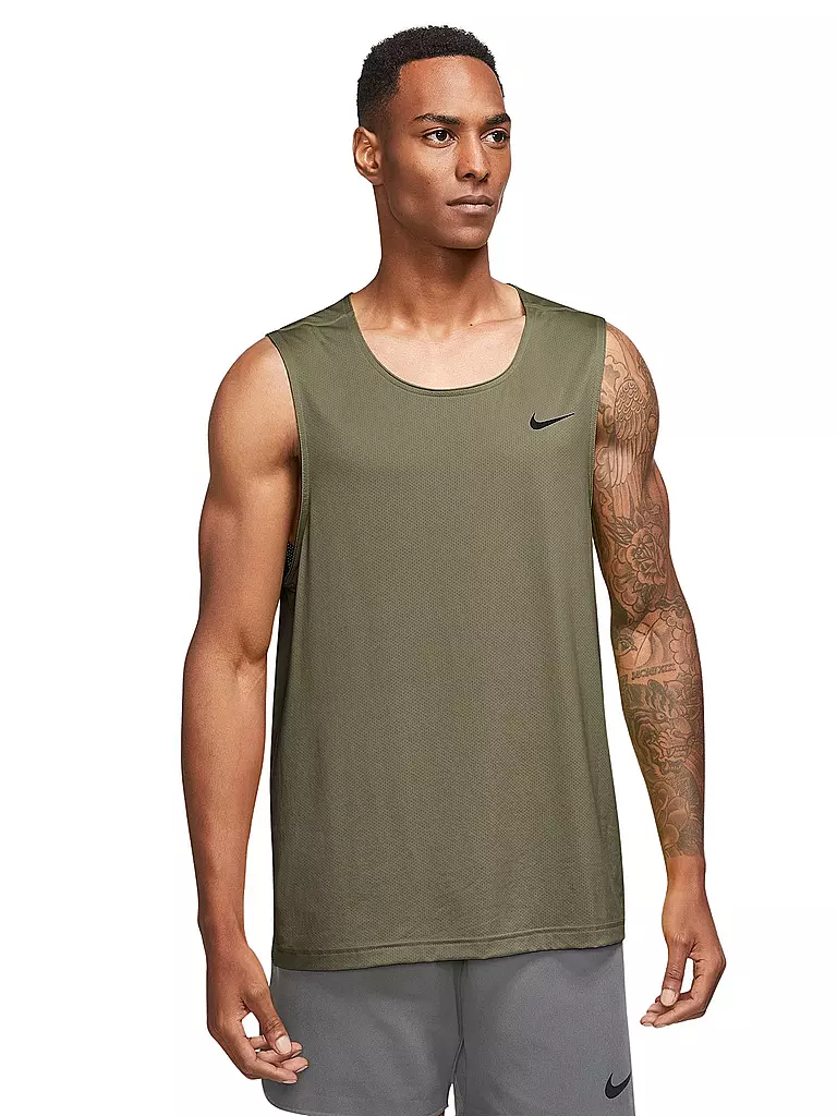 NIKE | Herren Fitnesstank Ready Dri-FIT | olive