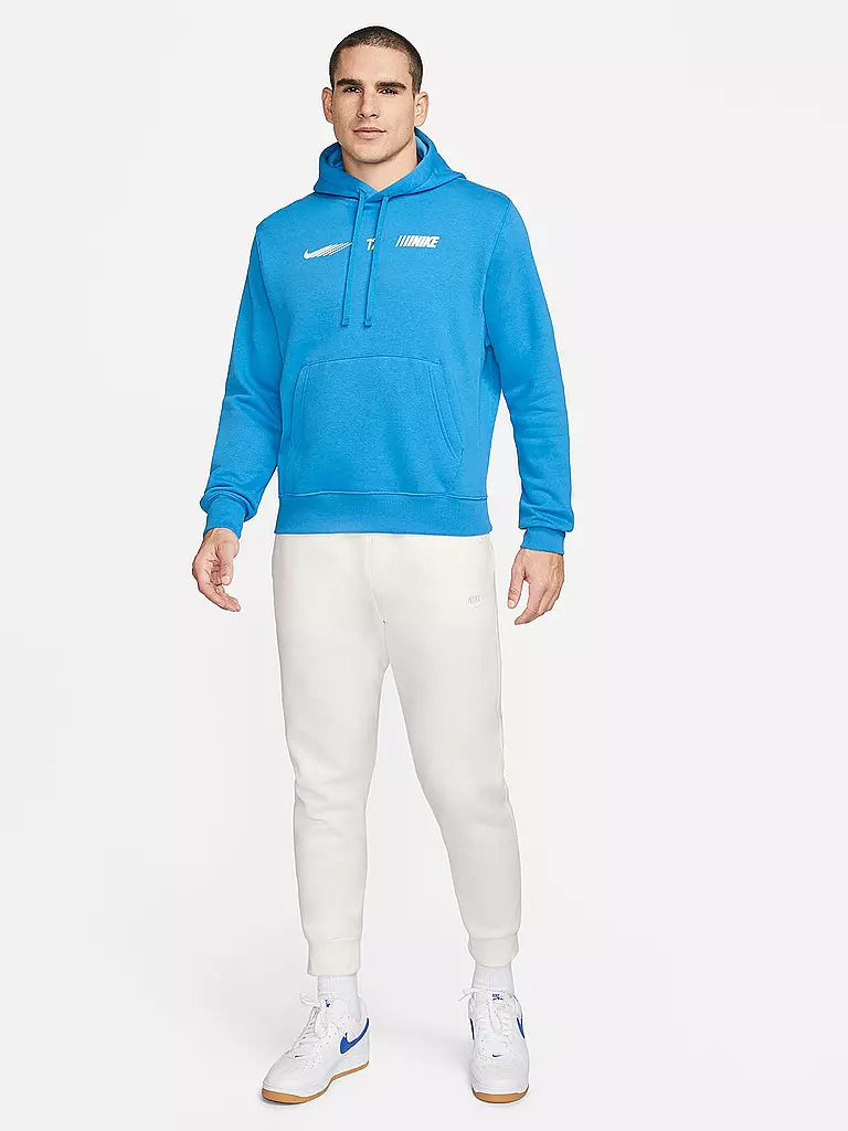 NIKE | Herren Hoodie Sportswear Standard Issue | blau