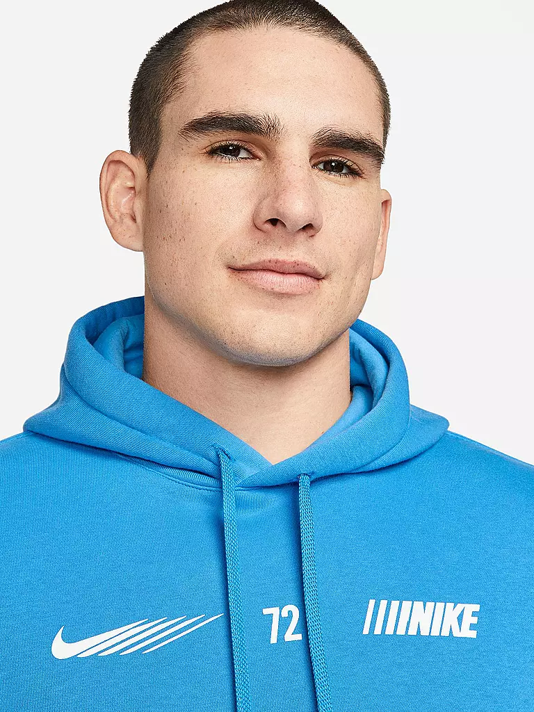 NIKE | Herren Hoodie Sportswear Standard Issue | blau