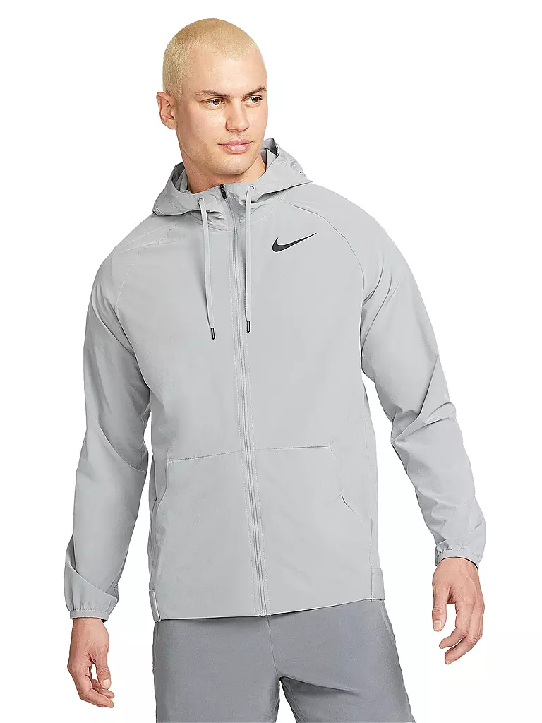 NIKE | Herren Kapuzenjacke Pro Dri-FIT Flex Vent Max | grau