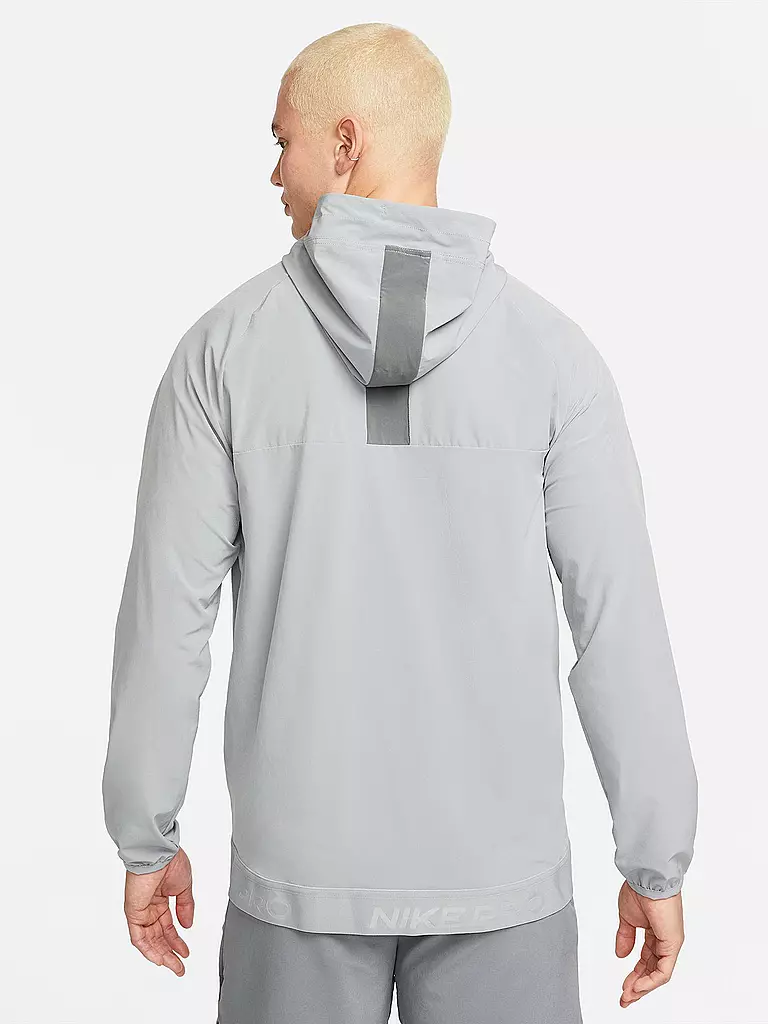 NIKE | Herren Kapuzenjacke Pro Dri-FIT Flex Vent Max | grau