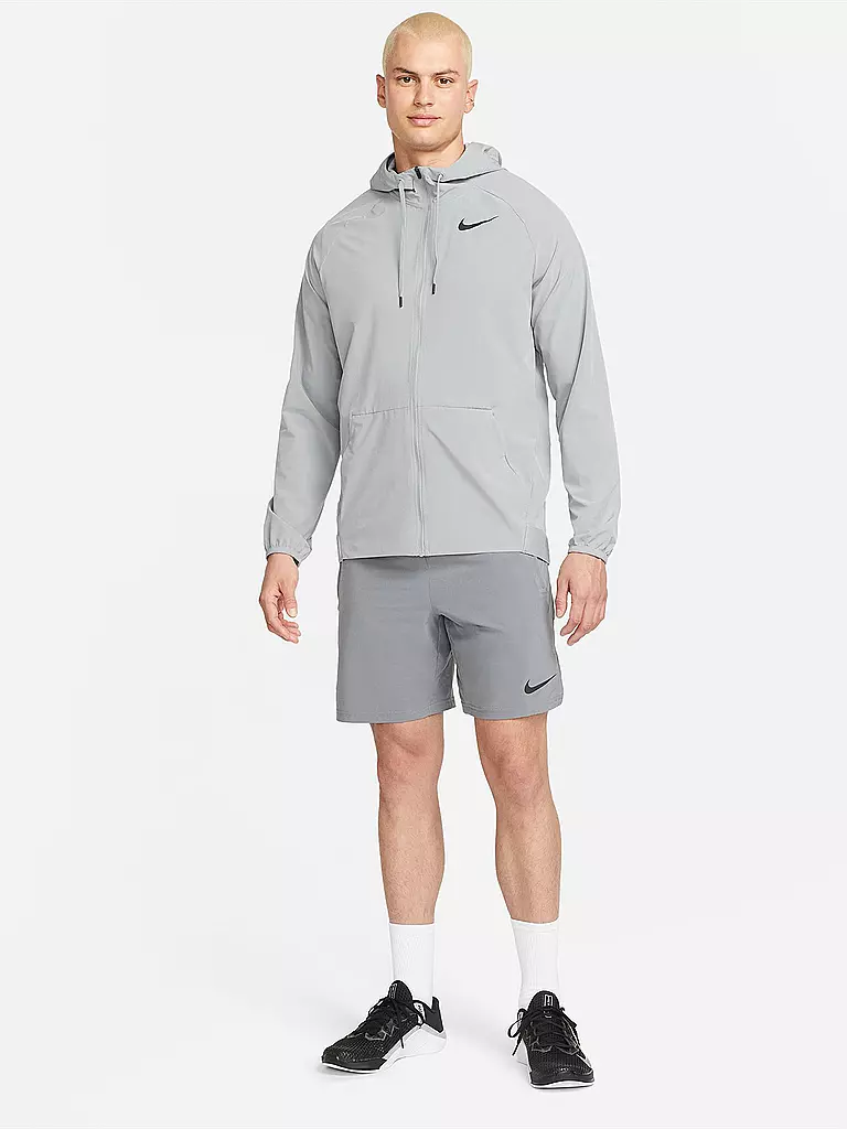 NIKE | Herren Kapuzenjacke Pro Dri-FIT Flex Vent Max | grau