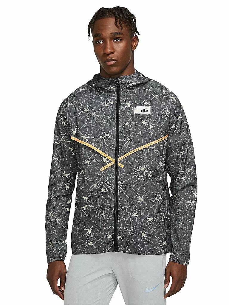 NIKE | Herren Laufjacke Repel UV D.Y.E. | grau