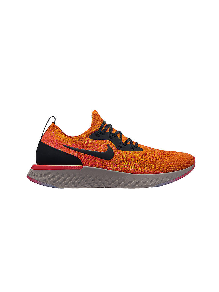 NIKE | Herren Laufschuh Epic React Flyknit COPPER FLASH / BLACK | orange
