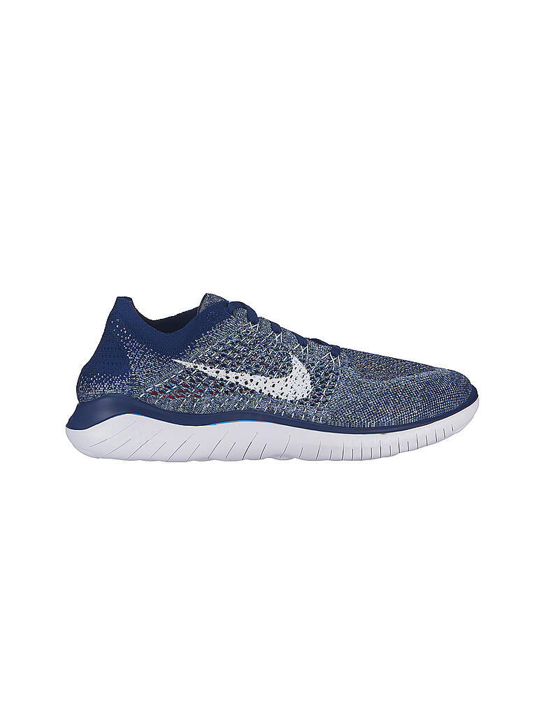 NIKE | Herren Laufschuh Free RN Flyknit 2018 Blue Void / Blue Tint / Red Orbit / White | blau