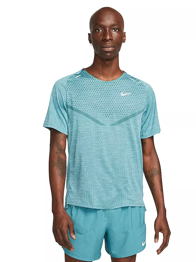 NIKE | Herren Laufshirt Dri-FIT ADV TechKnit Ultra | petrol