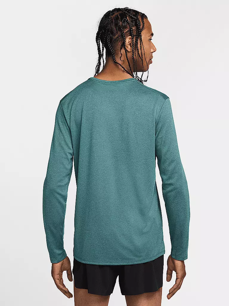 NIKE | Herren Laufshirt Dri-FIT UV Miler Long-Sleeve | dunkelgrün