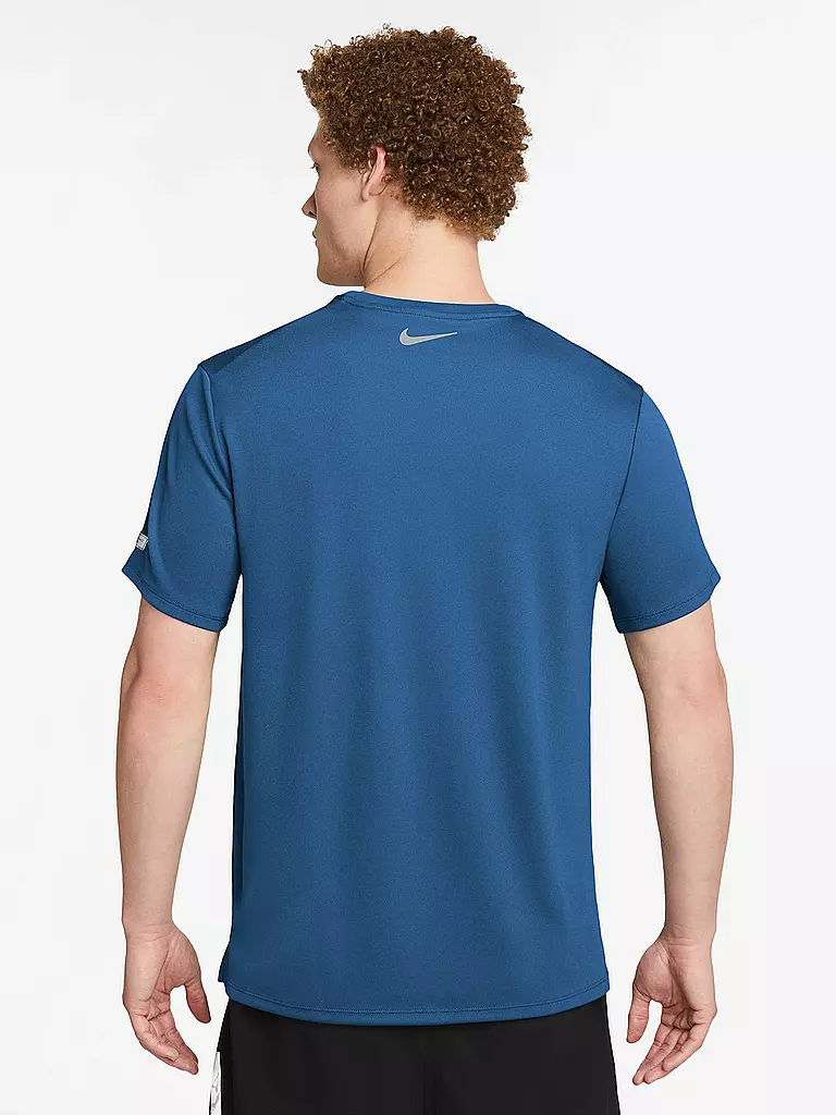 NIKE | Herren Laufshirt Miler Flash Dri-FIT UV | dunkelblau