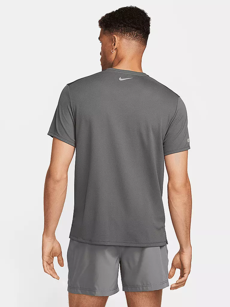 NIKE | Herren Laufshirt Miler Flash Dri-FIT UV | grau