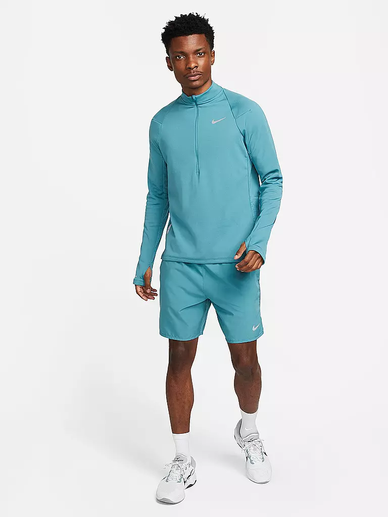 NIKE | Herren Laufshirt Therma-FIT Run Division | petrol