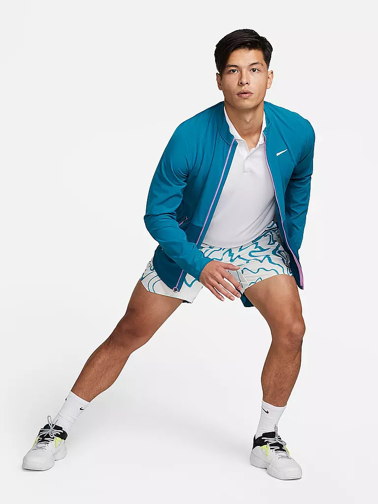 NIKE | Herren Laufshort NikeCourt Dri-FIT Slam | petrol