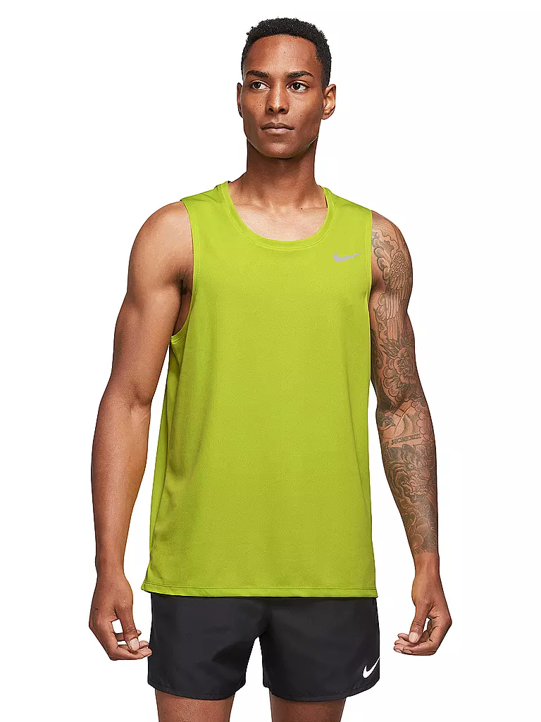 NIKE | Herren Lauftank Dri-FIT Miler | grün