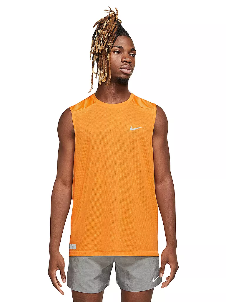 NIKE | Herren Lauftank Dri-FIT Run Division Rise 365 | orange