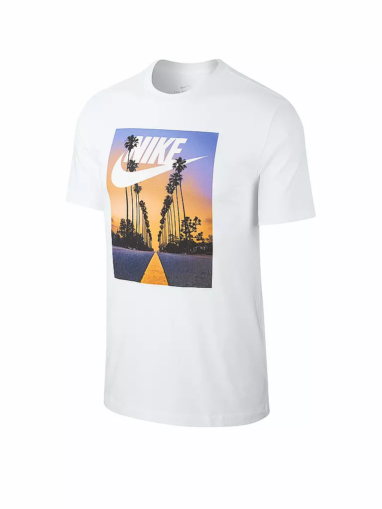 NIKE | Herren T-Shirt Nike Sportswear Sunset Palm | weiss