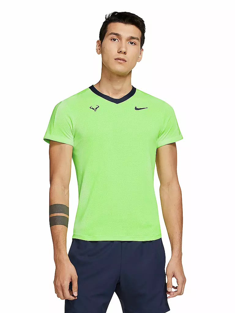 NIKE | Herren Tennisshirt NikeCourt Dri-FIT ADV Rafa French Open | grün