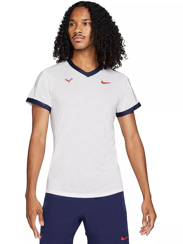 NIKE | Herren Tennisshirt NikeCourt Dri-FIT ADV Rafa US Open | weiß