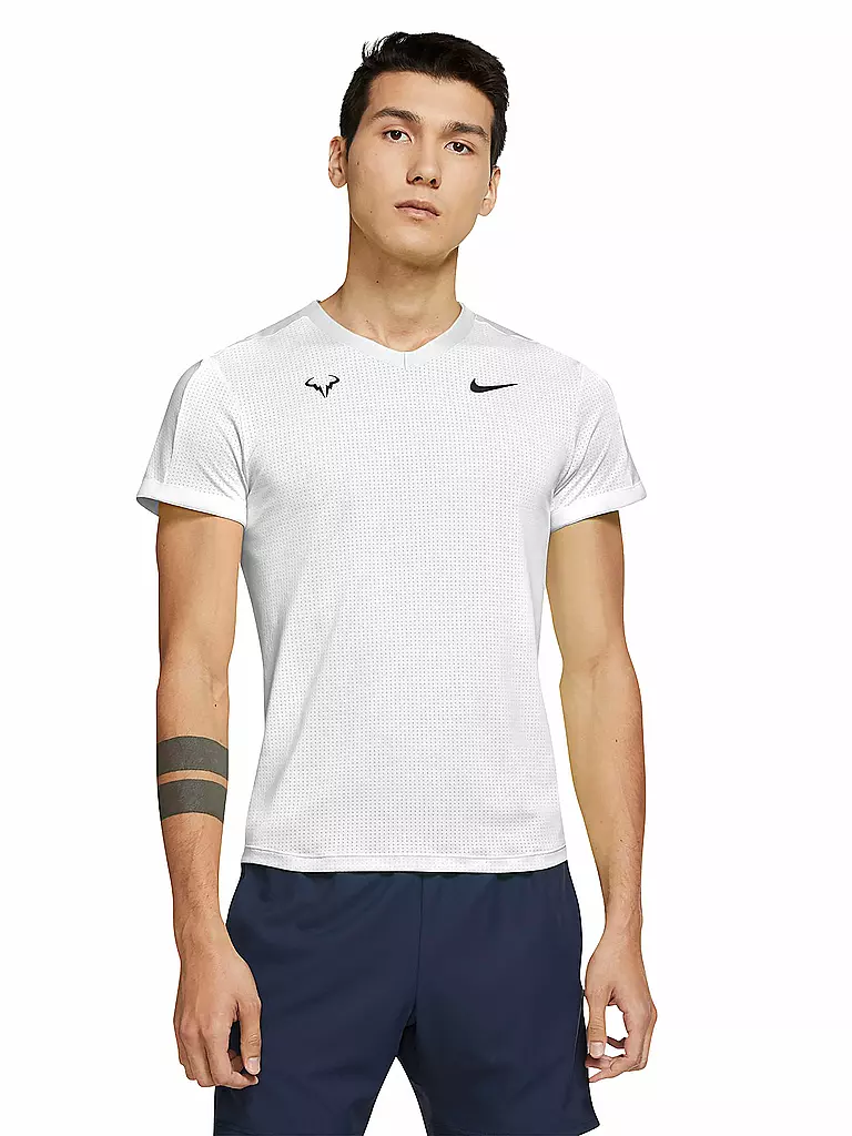 NIKE | Herren Tennisshirt NikeCourt Dri-FIT ADV Rafa Wimbledon | weiß