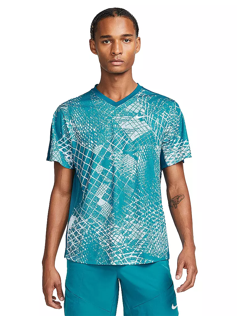 NIKE | Herren Tennisshirt NikeCourt Dri-FIT Victory | petrol