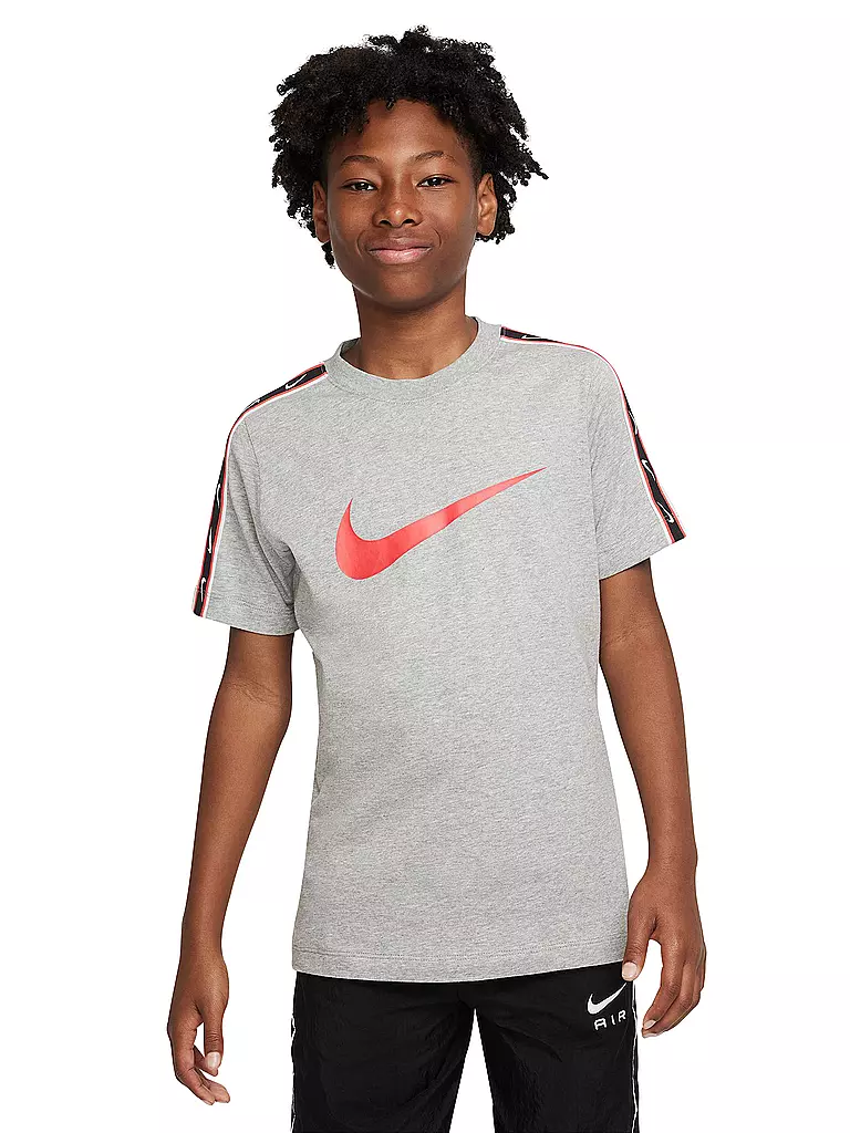 NIKE | Jungen T-Shirt Sportswear Repeat | grau