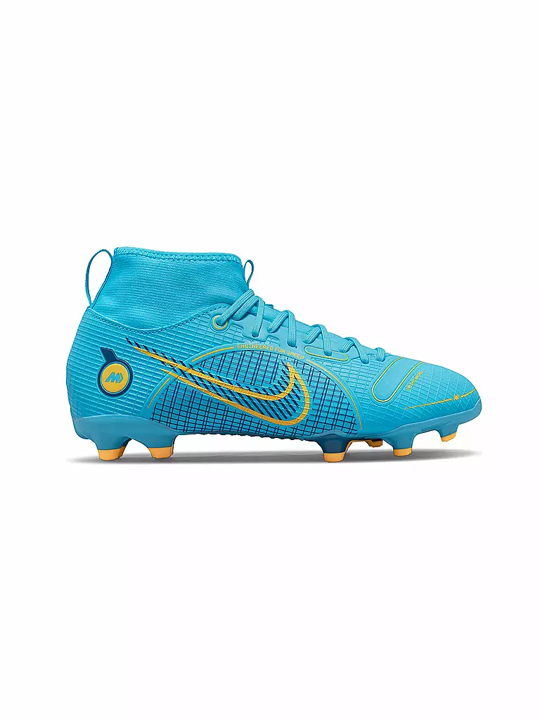 NIKE | Kinder Fußballschuhe Nocken Jr. Mercurial Superfly 8 Academy MG | blau