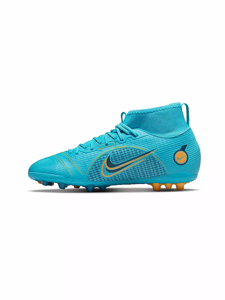 NIKE | Kinder Fußballschuhe Turf Jr. Mercurial Superfly 8 Academy AG | blau