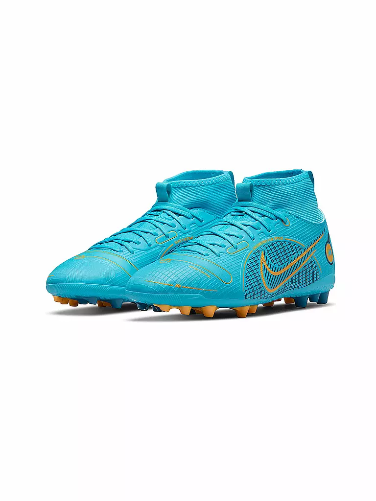 NIKE | Kinder Fußballschuhe Turf Jr. Mercurial Superfly 8 Academy AG | blau