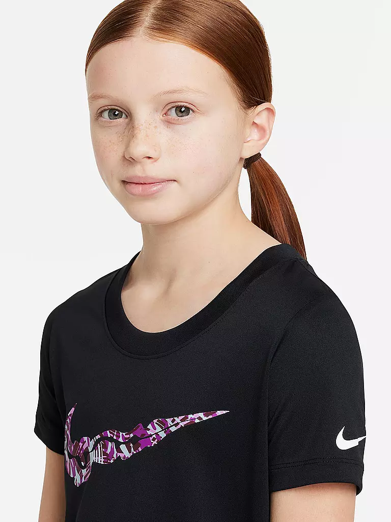 NIKE | Mädchen Fitnessshirt Dri-FIT | schwarz