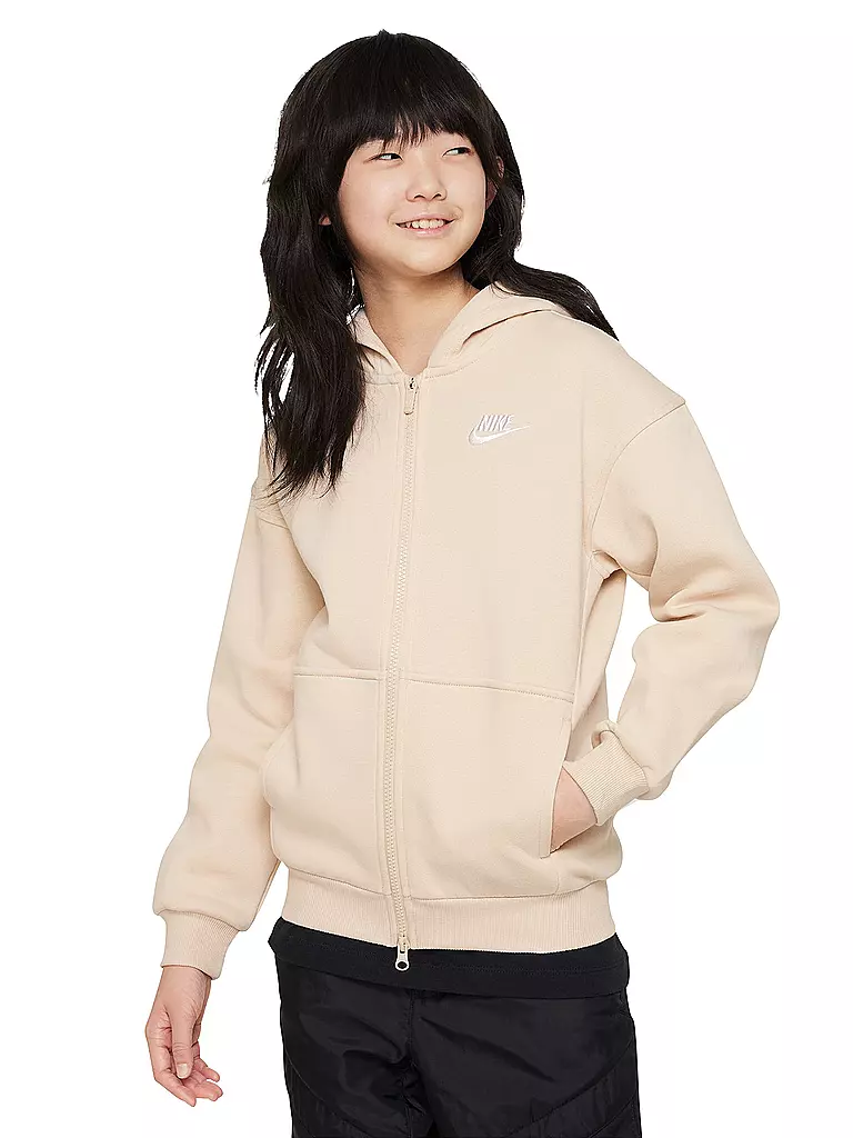 NIKE | Mädchen Kapuzenjacke Sportswear Club Fleece | camel