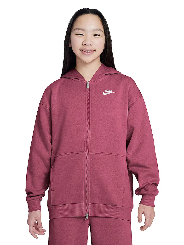 NIKE | Mädchen Kapuzenjacke Sportswear Club Fleece | Beere