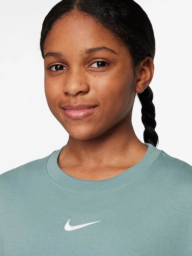 NIKE | Mädchen T-Shirt Sportswear Essential | petrol
