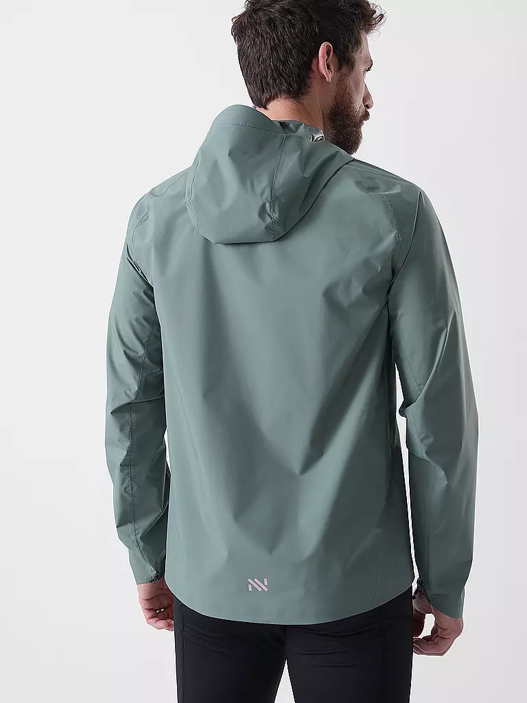 NNORMAL | Herren Laufjacke Trail Rain | dunkelgrün
