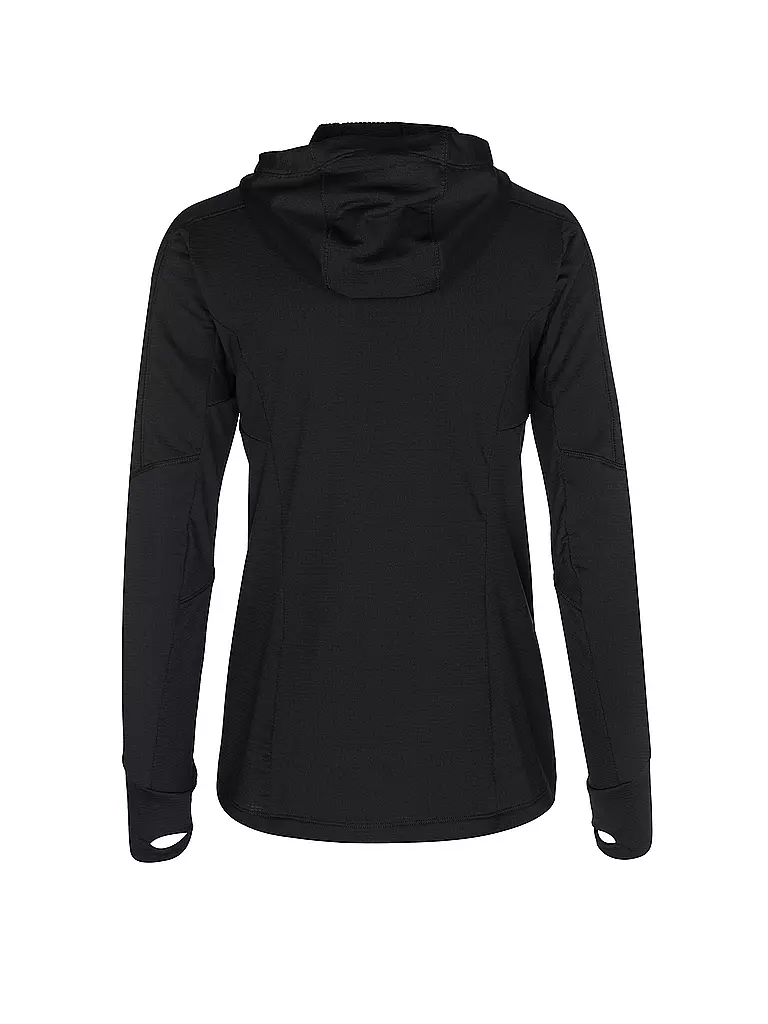 NORRØNA | Damen Fleecejacke falketind Power Grid Hoodie | schwarz