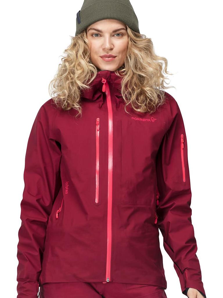 NORRØNA | Damen Fleecejacke Lofoten Alpha GTX Active | rot